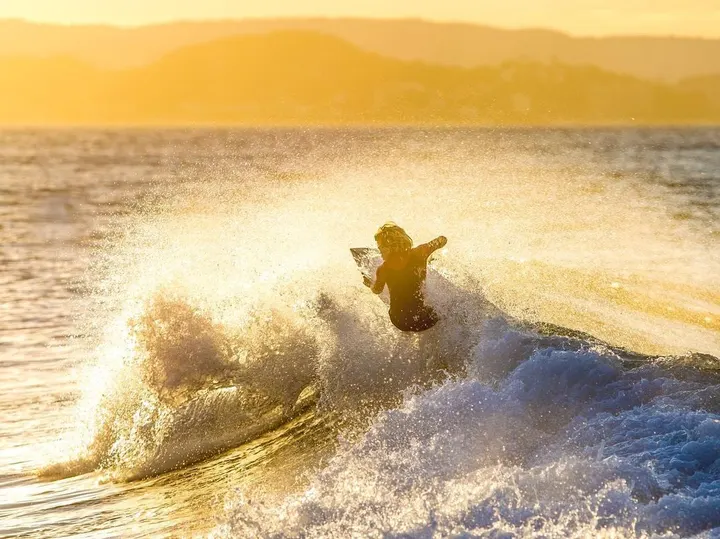 Surfer at Snapper Rocks