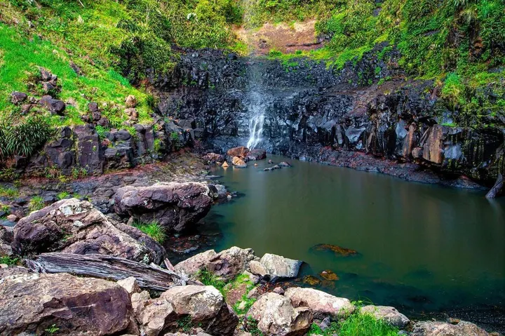 Waterfall in basalt