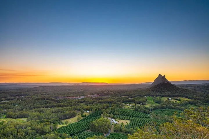 Sunset from Mt Ngungun